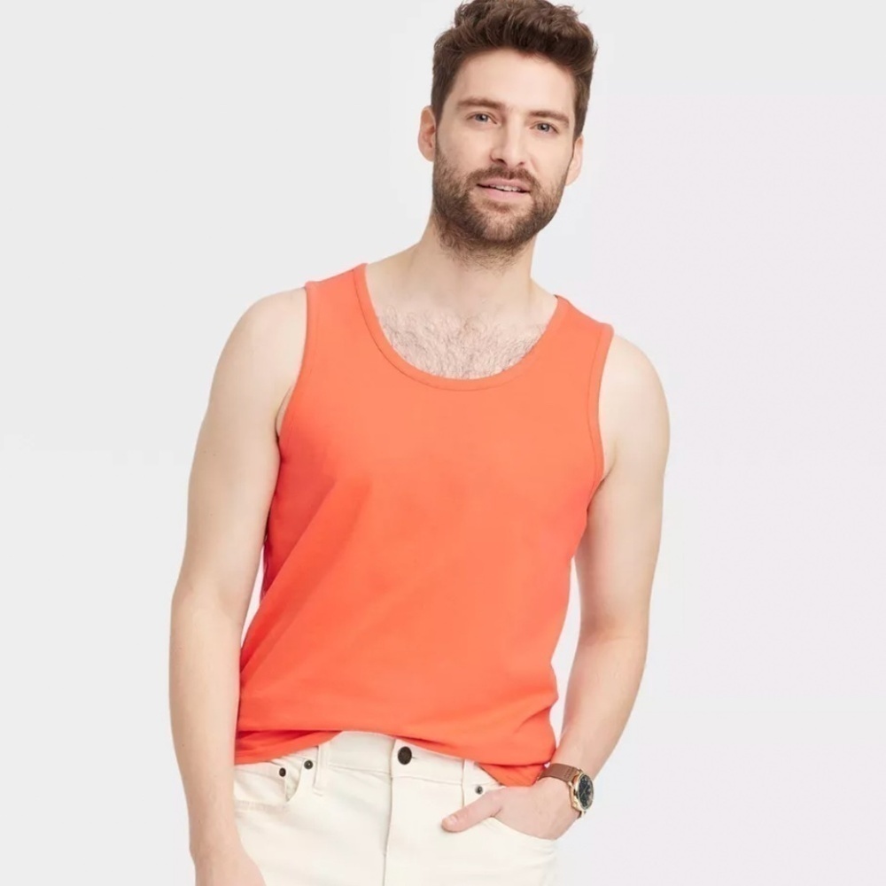 Goodfellow & Co Orange Men's Tank Top